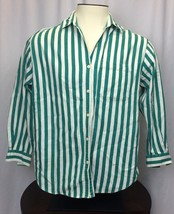 Hunt Club Medium  Mens Striped Longsleeve Shirt Button Up Medium M - £9.57 GBP