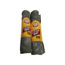 Lot of 2 grey Arm &amp; Hammer Cat Litter Mats 23.6&quot;x13.8&quot; - €12,67 EUR