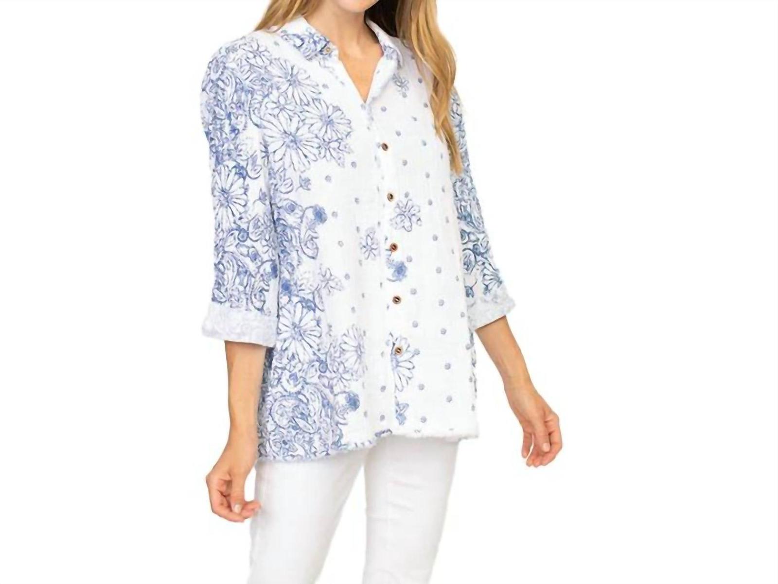 Habitat Chathan Floral Shirt Twilight - $61.00