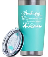 Wopee Unicorn Aunt Funny Gift - 20 oz. Insulated Stainless Steel Tumbler - £15.71 GBP