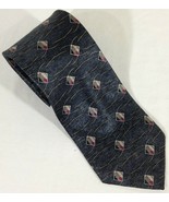 Todays Man 100% Silk Tie Men&#39;s Blue Diamond 64&quot;inches NEW - $12.29 CAD