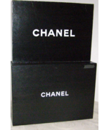 CHANEL VINTAGE LOT OF 2 EXTRA LARGE EMPTY DRESS/STORAGE/GIFT BOXES- 2-PA... - $98.01