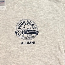 Four Seas Alumni 80th T-Shirt S/S Heather-Grey. Unisex - $14.00