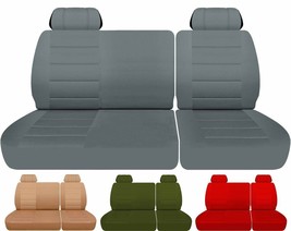 Fits 1988-1994 Chevy C/K 1500 40/60 Front Bench Seat Covers w Headrests - £64.64 GBP+