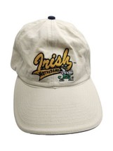 Notre Dame Adjustable Strapback Baseball Cap Off White Legacy Athletic Hat - £12.40 GBP