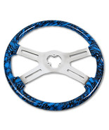 18&quot; Blue Skull Steering Wheel Big Rig Semi Truck Freightliner Kenworth P... - $169.95