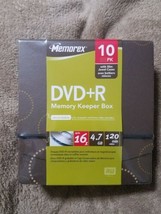 Memorex DVD+R 10pk memory keeper box  - $14.24