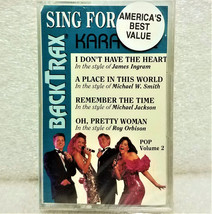 2 Vintage BackTrax Karaoke Pop Vol 2 &amp; 4 Cassettes NEW! Sealed! - $20.99
