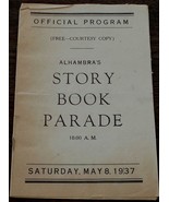 Alhambra’s Story Book Parade, May 8th, 1937, Official Program VG CND - €4,29 EUR
