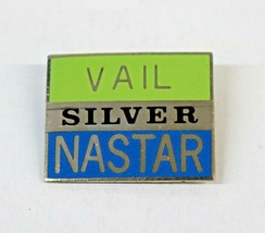 Award Ski Pin Badge Skiing -  NASTAR SILVER - VAIL - Colorado Co Resort - £11.78 GBP