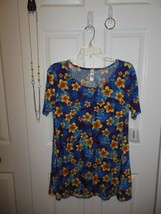 Ladies Lularoe Perfect Tee Small w Paparazzi Necklace&amp;2 Pair Earrings(25) - £17.58 GBP