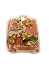 Disney Tokyo Resort Baggage Pins Set Mickey Donald Goofy Minnie New 4 Types - £37.36 GBP