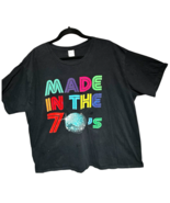 Retro &quot;Made in the 70&#39;s&quot; mirror ball t-shirt black Adult size 3XL - $18.57