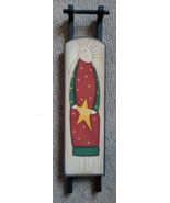 Primitive Wood Christmas Wall Hang Sled Hope Holiday Decoration Festive ... - $24.99