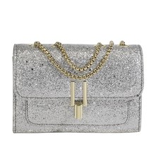 New Women&#39;s Bag Korean Sequin Crossbody Bag Versatile Western Style Chain Bag Fa - £119.17 GBP