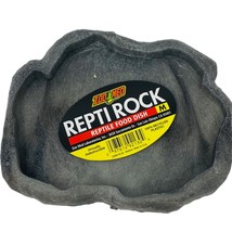 Zoo Med Repti Rock Reptile Food Dish Medium  7.25&quot; Long x 5.9&quot; Wide - £8.69 GBP