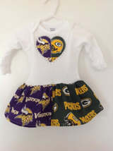 Custom Packers and Vikings House Divided Infant Dress - $20.00