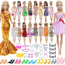 44 Pcs 1/6 Doll Outfits Princess Dress For Barbie Doll Clothes Doll Acce... - $14.50