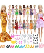 44 Pcs 1/6 Doll Outfits Princess Dress For Barbie Doll Clothes Doll Accessories - £11.40 GBP