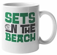 Sets On The Beach. Volleyball Sports Coffee &amp; Tea Mug For Athlete, Train... - $19.79+