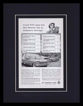 1960 Bell Telephone System Driving Framed 11x14 ORIGINAL Vintage Advertisement - £34.82 GBP
