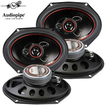 Audiopipe 6x8&quot; 3-Way CSL Series Coaxial Car Speakers 300 Watts (2-Pairs) - £84.27 GBP