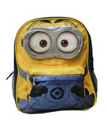 Despicable Me 2 Jerry Big Face 3D eye Minion 12&quot; inches backpack - New L... - £23.76 GBP