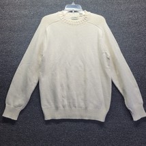 LL Bean Vtg 70s Men&#39;s Sz XL Ivory Cream Color Knit Pullover Sweater Soft... - $72.57
