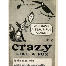 1944 Jeris Dandruff Shampoo Fox Crow Advertisement Hair Care Barber Supp... - $378.90 MXN