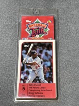 NEW 1986 Topps Baseball Talk Collection #5 Kirby Puckett Gregg Jeffries KG JD - £8.07 GBP