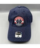 Washington Wizards Hat Women Blue Polka Dots Adidas Strap Back Cap - €16,18 EUR