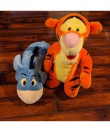 Disney Tigger Eeyore Mattel Plush  22&quot; LARGE Standing Stuffed Animal Toy - £105.90 GBP