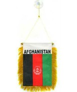 Wholesale lot 3 Afghanistan Mini Flag 4&quot;x6&quot; Window Banner w/ suction cup - $5.89 CAD