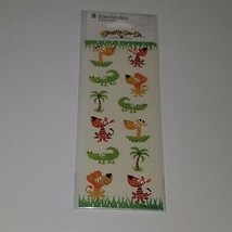 NEW Stickety-Doo-Da 36 Stickers Animals Giraffe Tiger Alligator Lion Pal... - £7.59 GBP