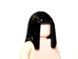 Building Block Black Medium hair piece for Minifigure US Toy Minifigure Custom - £2.61 GBP