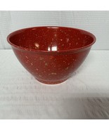 Rachael Ray Red Confetti Melamine Melmac Speckled 10&quot; dia. Mixing Garbag... - $39.90