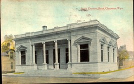 Wyoming, WY, Cheyenne, Stock Growers Bank 1912 Antique Postcard bk55 - £9.46 GBP