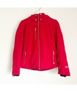 NILS Women&#39;s Cossette Insulated Ski Snow Red Jacket Winter Coat Hood 6P - $137.13 CAD