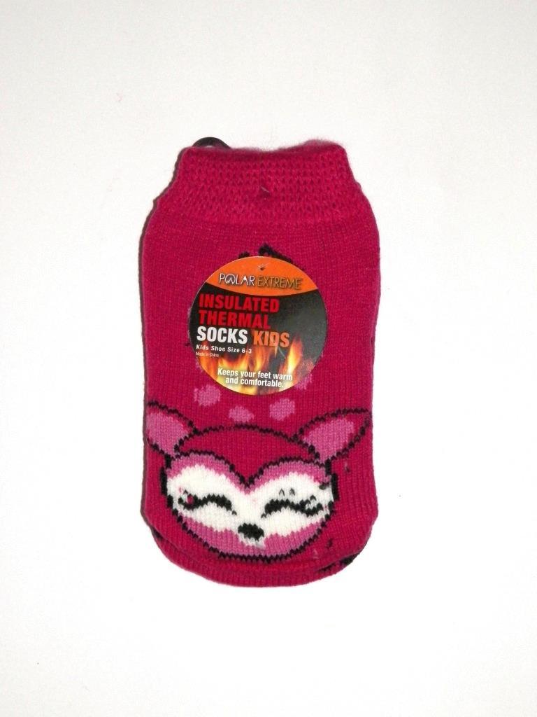 Polar Extreme Fox Kids Socks Thermal Slipper Grip - $6.88