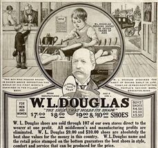 1920 W.L. Douglas Shoes Footwear Advertisement Clothing Ephemera Bank - $19.99