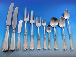 Victorian by Durgin Sterling Silver Flatware Set for 12 Service 195 pieces - £8,368.79 GBP