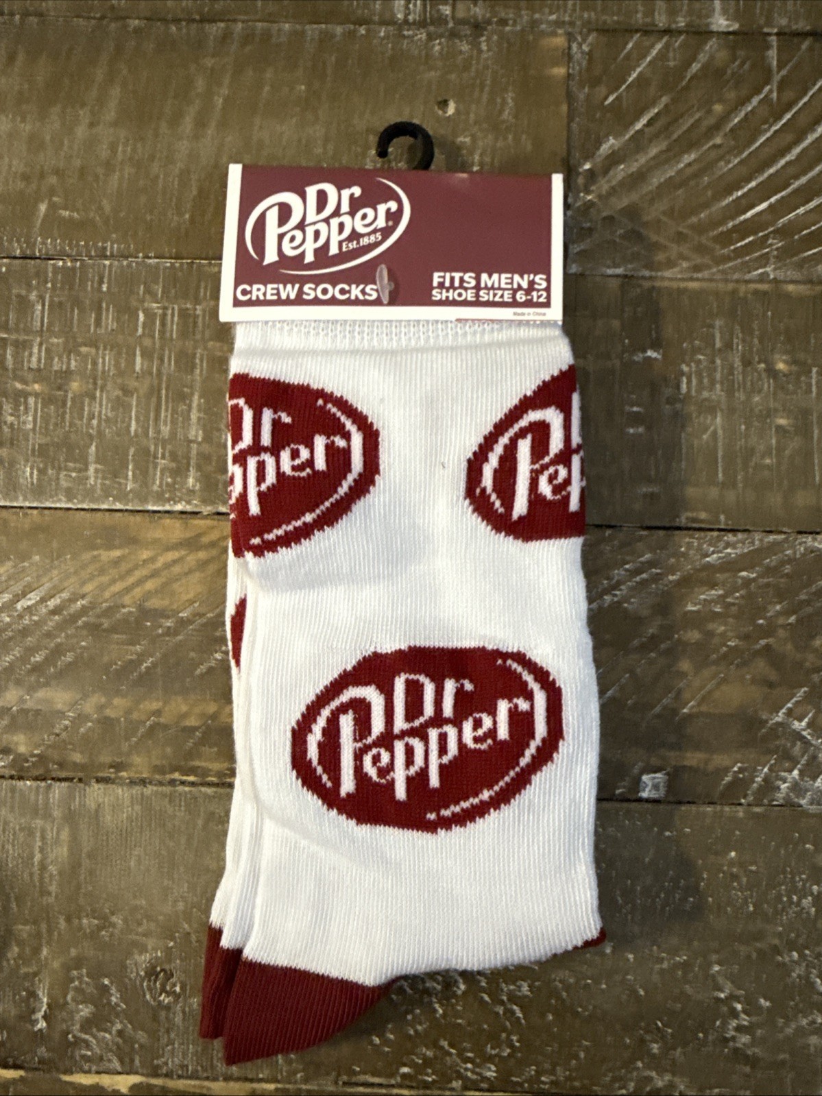 Dr Pepper Men’s Crew Socks Size 6-12 - $18.69