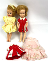 Vintage Deluxe Reading Penny Brite Doll &amp; Clothes Lot Embroidered Dress - £30.71 GBP