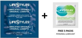 100 CT Lifestyles Lubricated Original Condoms+ FREE 5 Lifestyles lubrica... - $21.73