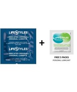 100 CT Lifestyles Lubricated Original Condoms+ FREE 5 Lifestyles lubrica... - $29.51 CAD