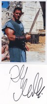 Ralph Moeller German Actor Gladiator Film Hand Signed Card &amp; Photo - £8.64 GBP
