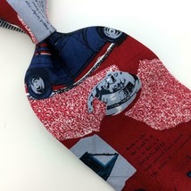 B-D Baggies Tie Vintage Antique Truck Trailer Red Gray Silk Necktie I17-502 NWT - £15.79 GBP