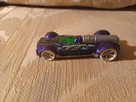 Hot Wheels Retro-Active 2010 Dinosaur Patrol Toy Car Vehicle Purple Green Mattel - £6.32 GBP