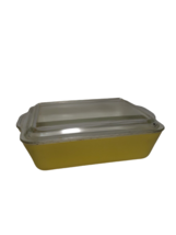 Vintage Pyrex Yellow #0503 B-5 Refrigerator Dish 1.5 Quart W/ Ribbed Lid... - £19.23 GBP