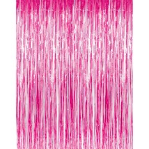 6.4 Ft X 9.8 Ft Metallic Tinsel Foil Fringe Curtains,Pack Of 2 Party Str... - $16.99